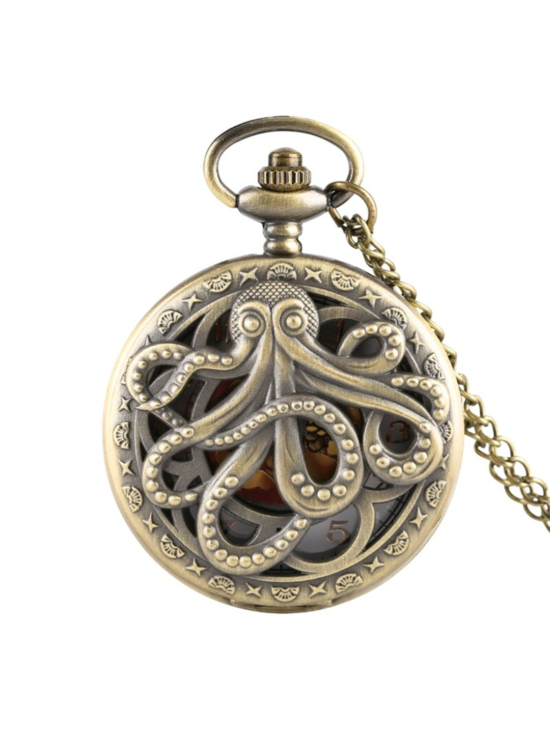 YouBella Pocket Watch Pendant with Chain for Husband Unique Memorable Gift Dual Purpose Stainless Steel Clock for Men (YBWATCH_0028)